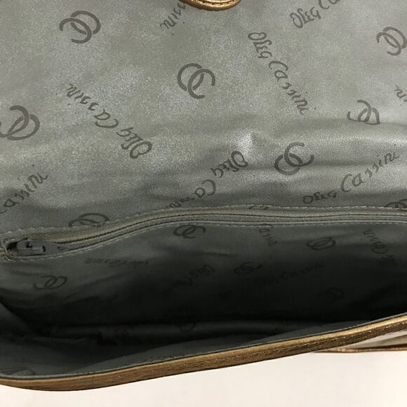 80's Oleg Cassini Multicolor Metalic Leaf Bag - Picture 4 of 4